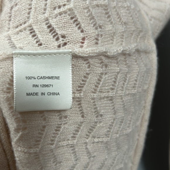 NakedCashmere Cream / Off white Mock Neck Long Sleeve Cashmere Sweater size M - Picture 7 of 11